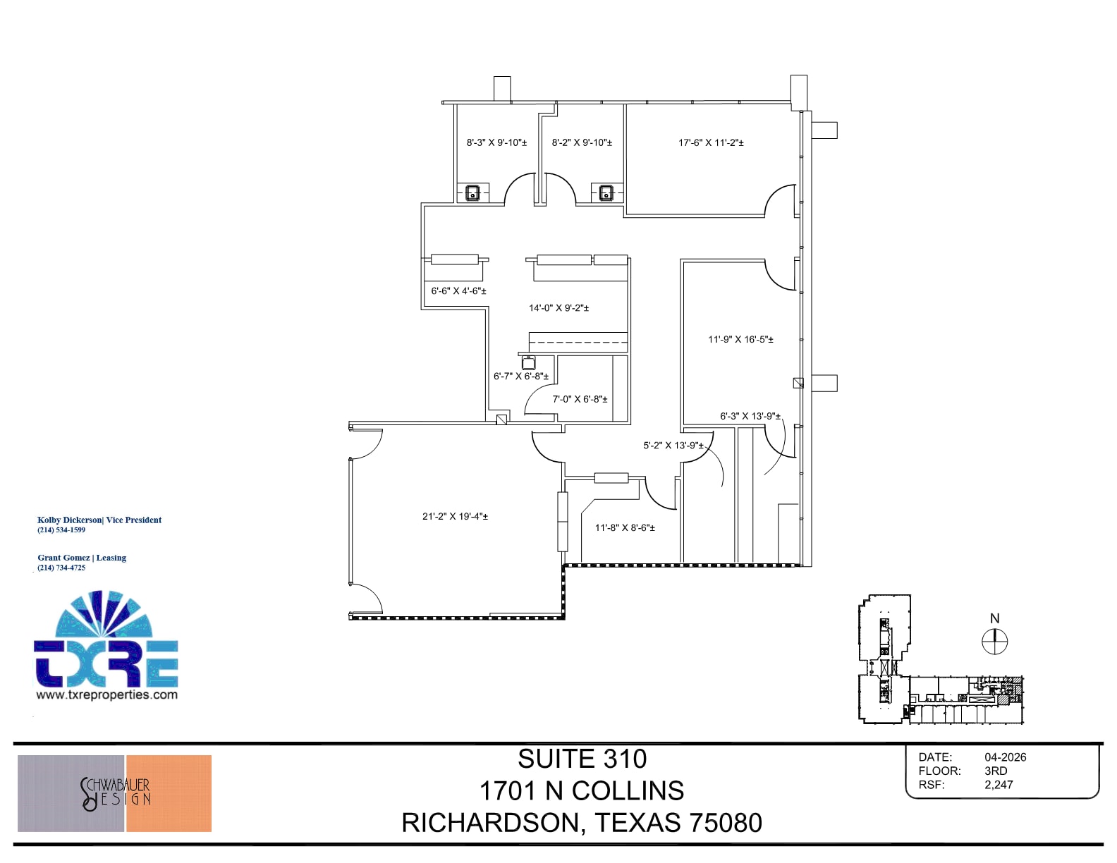 1701 N Collins Blvd, Richardson, TX à louer Plan d’étage- Image 1 de 1