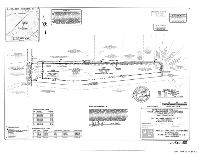 0 Green Lea and Harris Lane, Gallatin, TN à vendre - Plan de site - Image 3 de 3