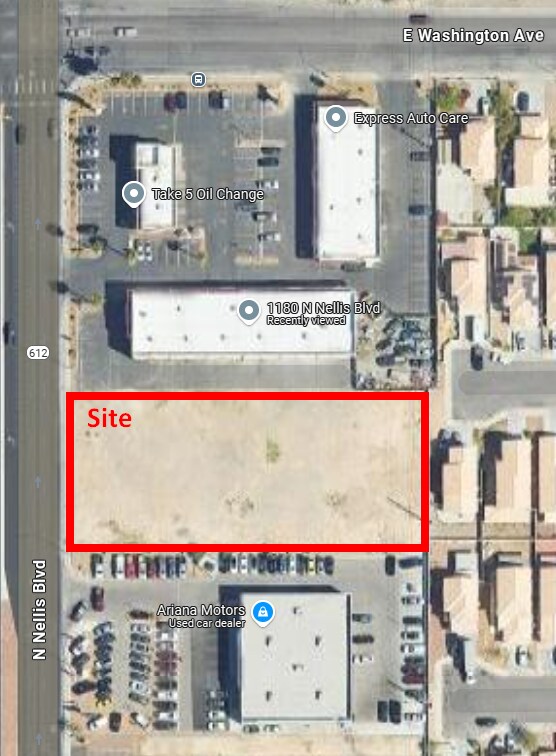 North Nellis & Washington Boulevard, Las Vegas, NV à louer Aérien- Image 1 de 2