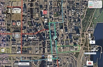715-723 N Milwaukee St, Milwaukee, WI - AERIAL  map view