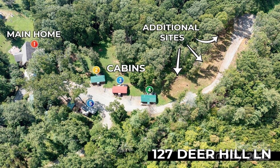 127 Deer Hill Ln, Weaverville, NC for sale - Aerial - Image 2 of 32