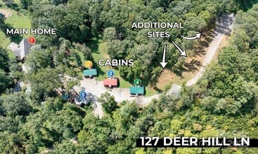 127 Deer Hill Ln, Weaverville, NC - AERIAL  map view - Image1