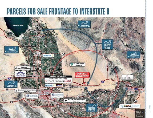 Plus de détails pour 4710-4798 Hwy, Calexico, CA - Terrain à vendre