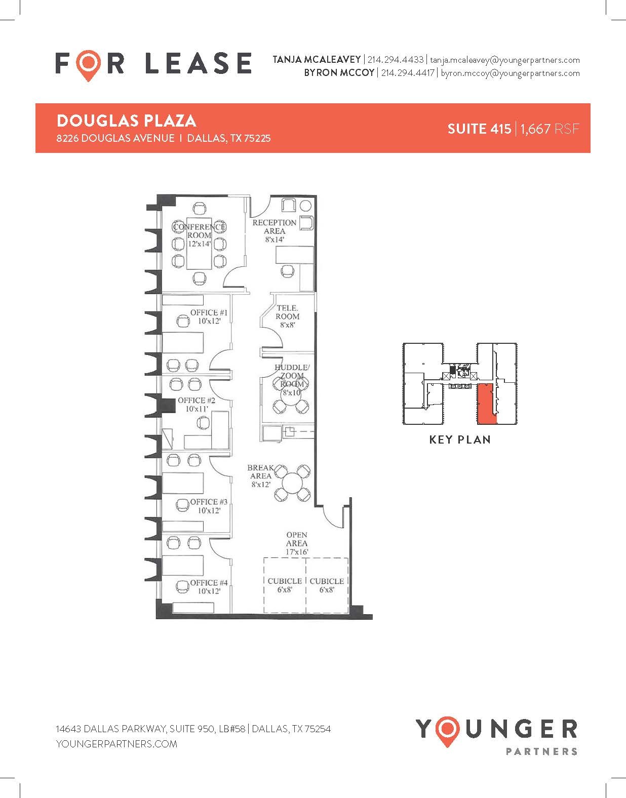 8226 Douglas Ave, Dallas, TX à louer Plan d’étage- Image 1 de 1