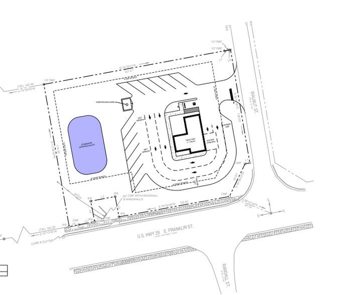 811 E Franklin St, Hartwell, GA à louer - Plan de site - Image 2 de 3