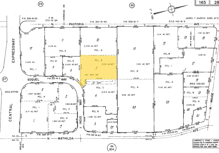 445-447 Indio Way, Sunnyvale, CA for lease - Plat Map - Image 3 of 9