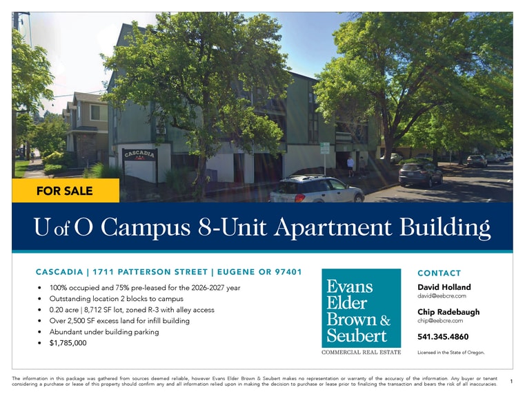 1711 Patterson St, Eugene, OR for sale - Building Photo - Image 2 of 21