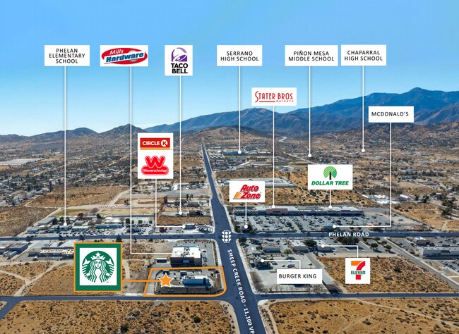 Plus de détails pour 9775 Sheep Creek rd, Phelan, CA - Commerce de détail à vendre
