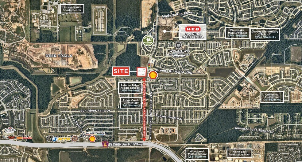 Woodland Hills Dr & Greens Rd, Humble, TX à vendre - Photo du bâtiment - Image 1 de 1