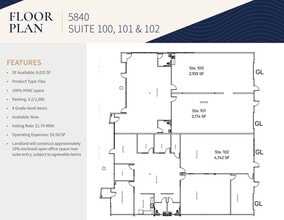 5860 El Camino Real, Carlsbad, CA for lease Floor Plan- Image 2 of 2