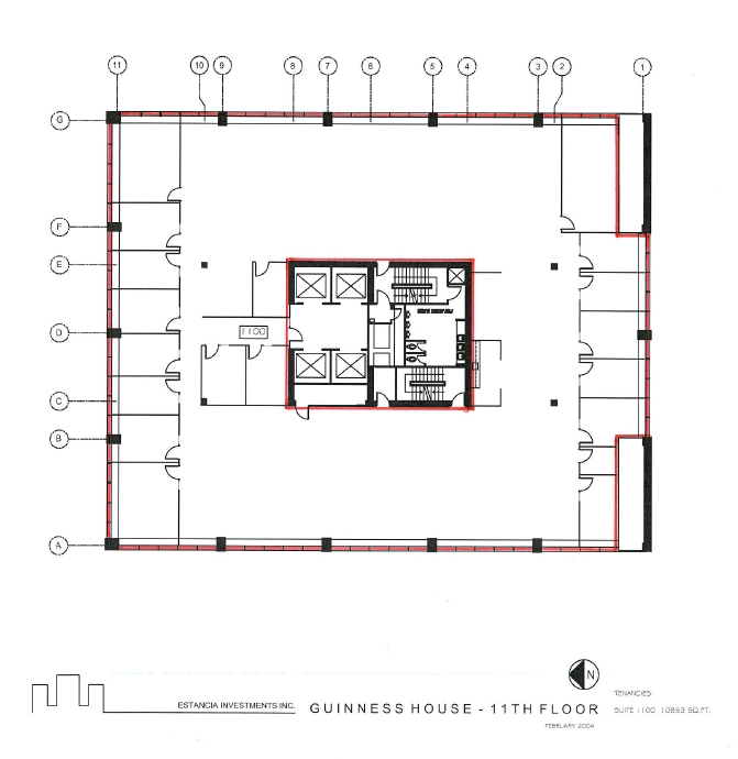 727 7th Ave SW, Calgary, AB à louer Plan d’étage- Image 1 de 1