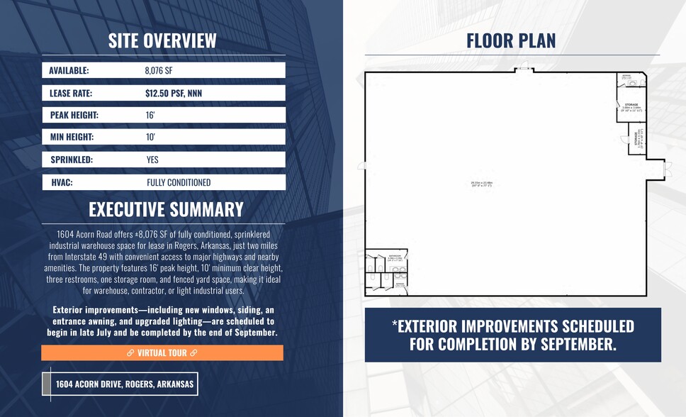 1604 W Acorn Dr, Rogers, AR for lease - Floor Plan - Image 3 of 12