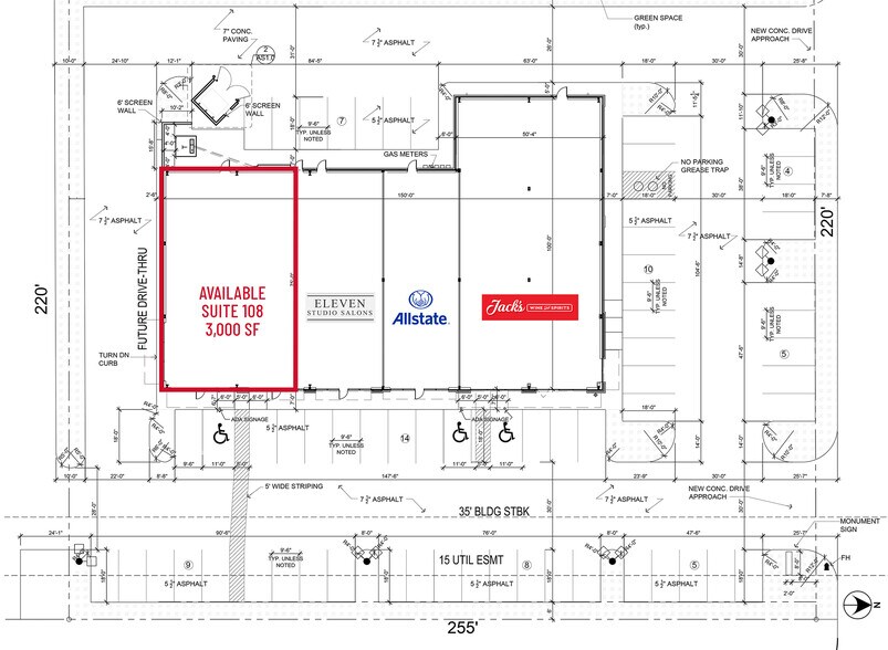3931 N Ridge Rd, Wichita, KS for lease - Site Plan - Image 3 of 4