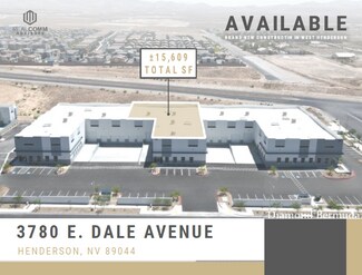 Plus de détails pour 3780 E Dale Ave, Henderson, NV - Industriel à louer
