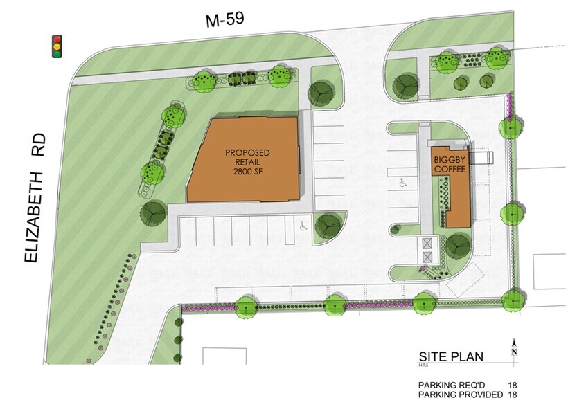 Hall road (M-59) and Elizabeth Rd, Clinton Township, MI à louer - Photo du bâtiment - Image 2 de 5