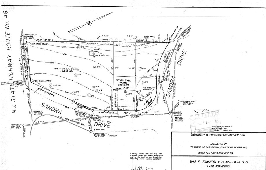 20 Sandra Dr, Parsippany, NJ à vendre - Plan cadastral - Image 1 de 19