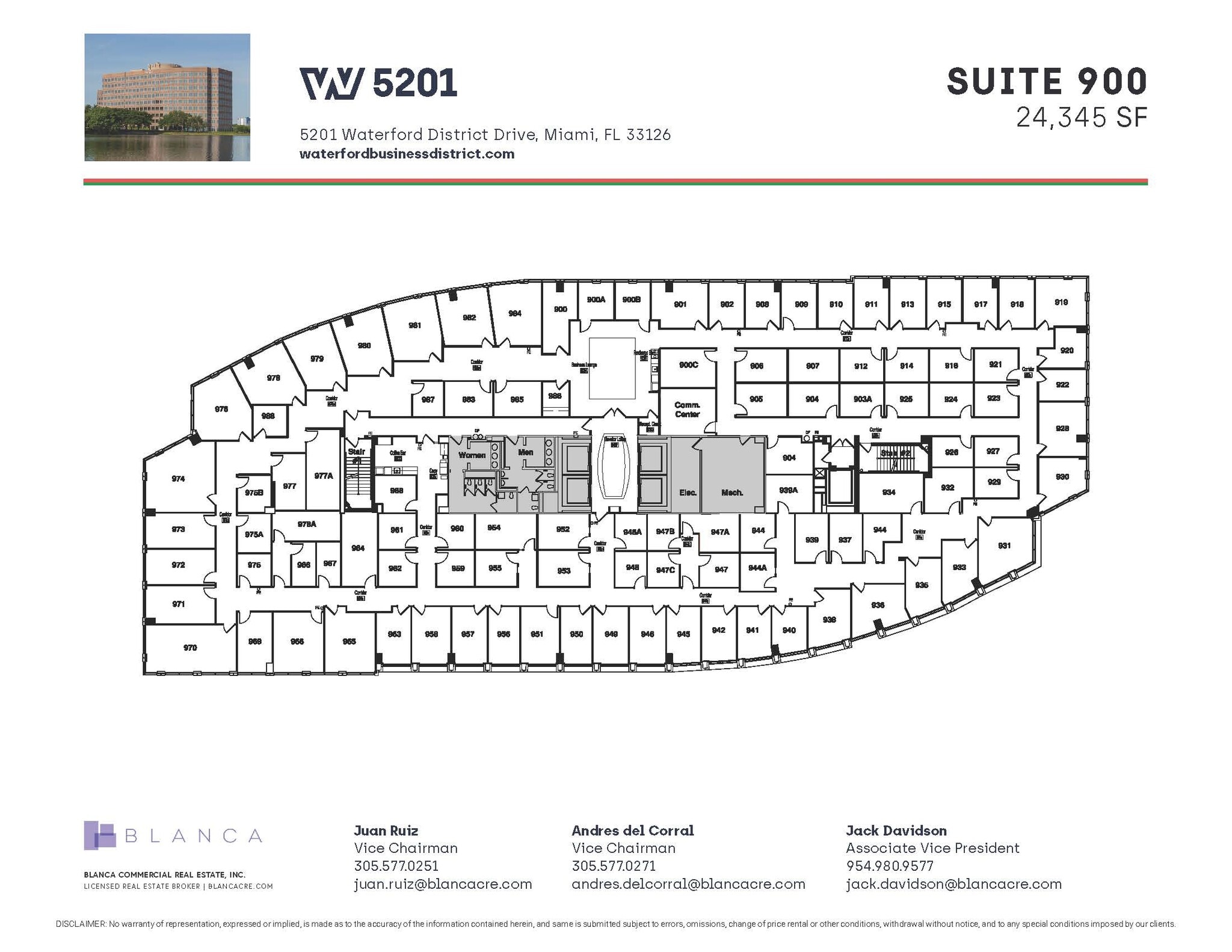 5200 Waterford District Dr, Miami, FL à louer Plan d’étage- Image 1 de 1