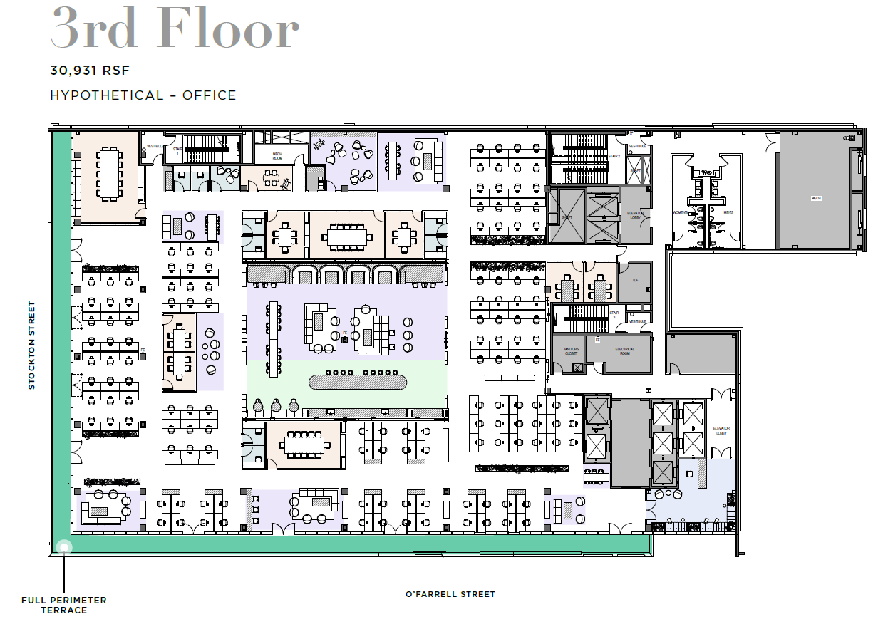100 Stockton St, San Francisco, CA for lease Floor Plan- Image 1 of 3