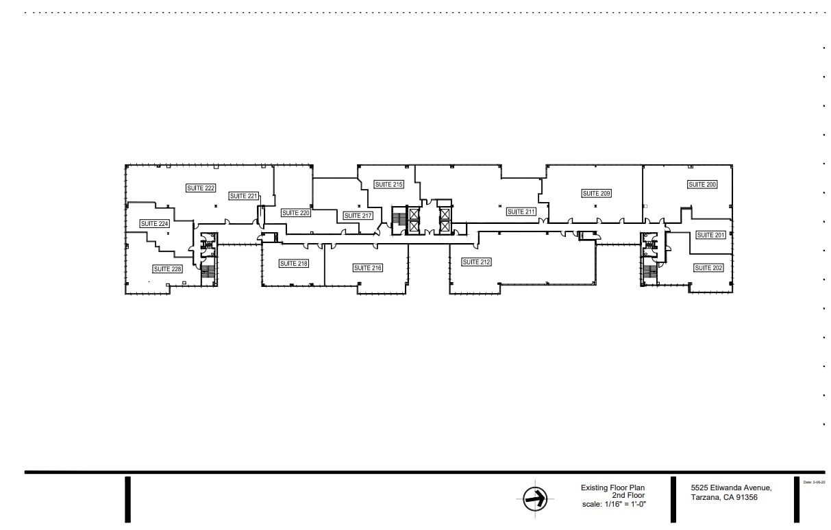 5525 Etiwanda Ave, Tarzana, CA for lease Floor Plan- Image 1 of 2