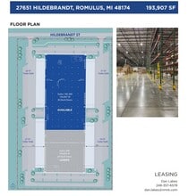 27651 Hildebrandt Rd, Romulus, MI for lease Floor Plan- Image 1 of 1