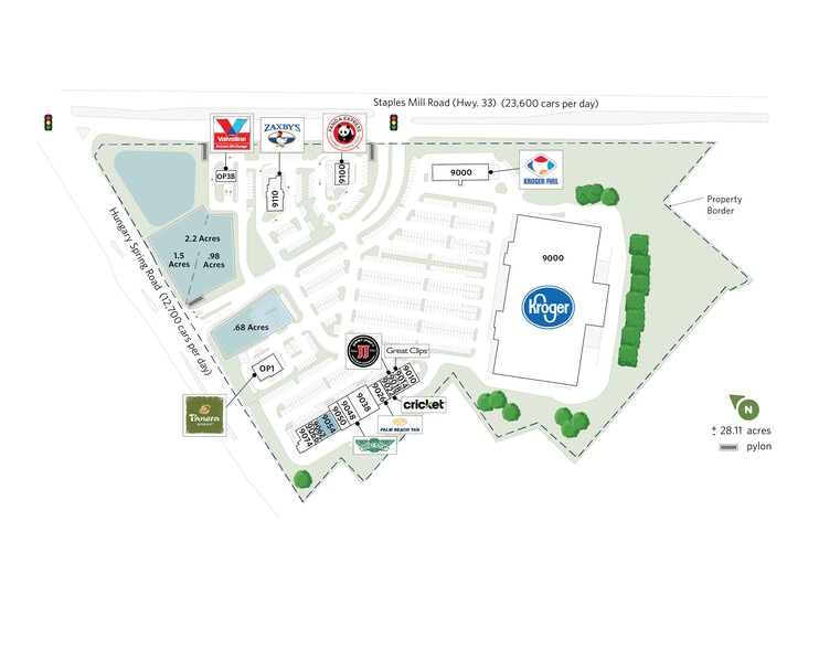 9050 Staples Mill Rd, Richmond, VA for lease - Site Plan - Image 2 of 12