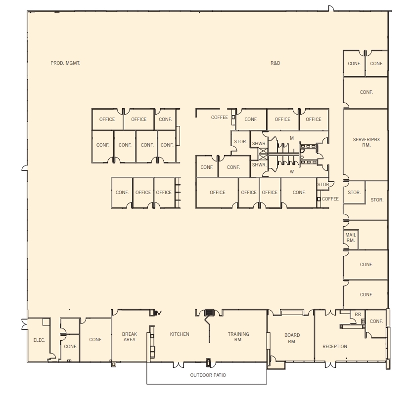 3600 Peterson Way, Santa Clara, CA for lease Floor Plan- Image 1 of 6