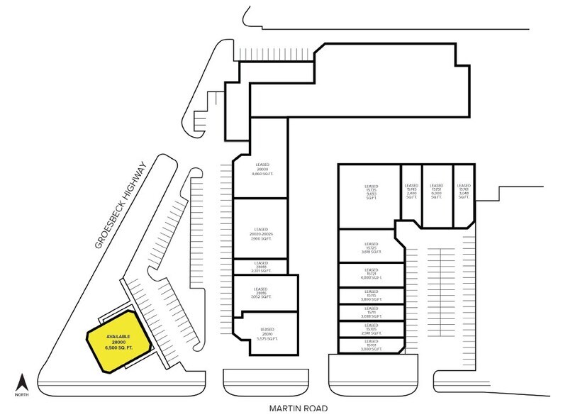 28000 Groesbeck Hwy, Roseville, MI à louer - Plan d’étage - Image 2 de 2