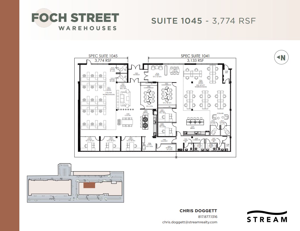 821-1075 Foch St, Fort Worth, TX for lease Floor Plan- Image 1 of 1