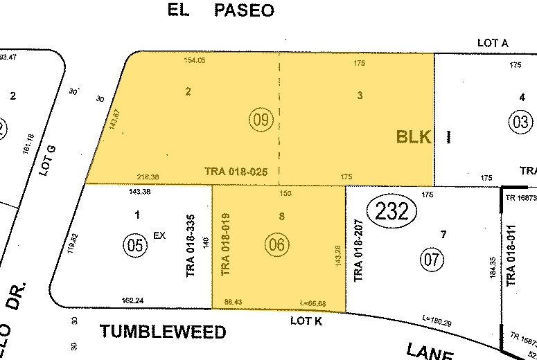 73111 El Paseo Dr, Palm Desert, CA à louer - Plan cadastral - Image 2 de 8