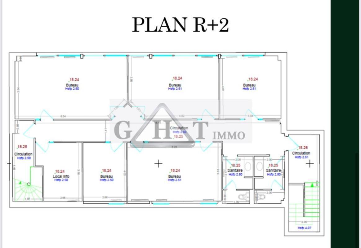 Bureau dans Nanterre à louer Plan d’étage- Image 1 de 2