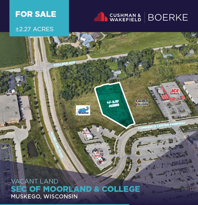 SE Corner Of College Ave & Moorland Rd, Muskego, WI for sale Building Photo- Image 1 of 4