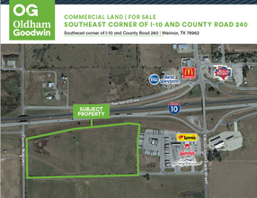 Interstate 10 & County Road 240- 26 acres Weimar, Weimar, TX - aerial  map view - Image1