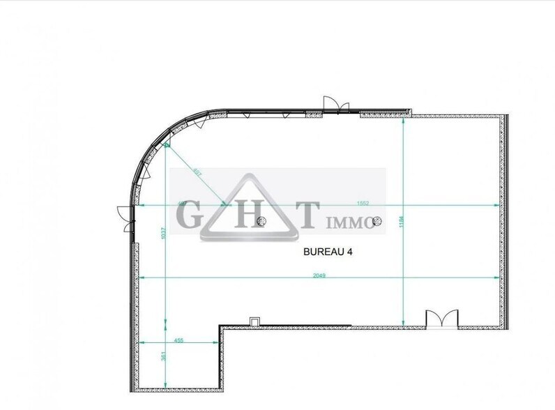 Office in Chessy for lease - Floor Plan - Image 1 of 1
