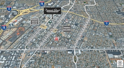 608 S 7th St, Las Vegas, NV - Aerial map view