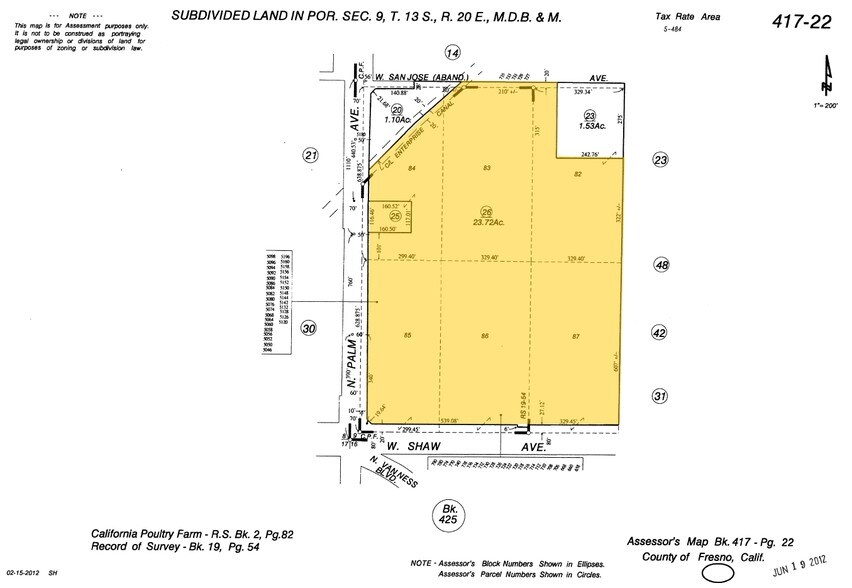 770-790 W Shaw Ave, Fresno, CA à louer - Plan cadastral - Image 3 de 4