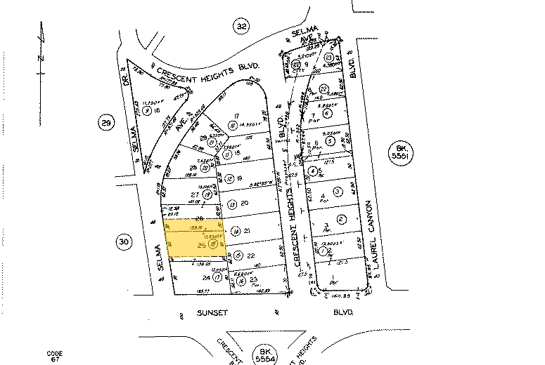 8090 Selma Ave, West Hollywood, CA for sale - Plat Map - Image 2 of 2