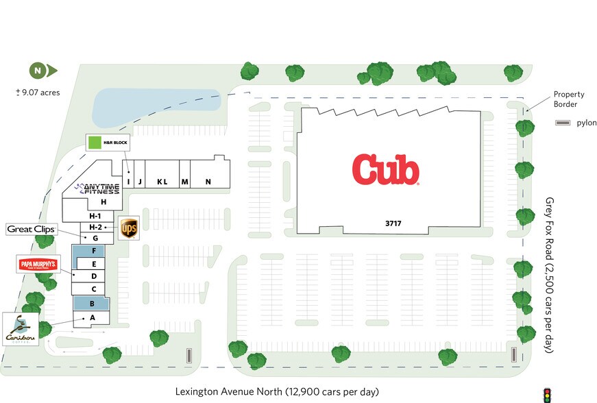 3673 N Lexington Ave, Arden Hills, MN à louer - Plan de site - Image 2 de 12