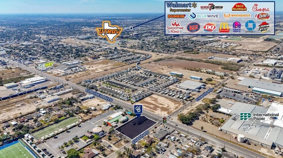 117 E Wells St, Edinburg, TX for sale - Aerial - Image 2 of 4