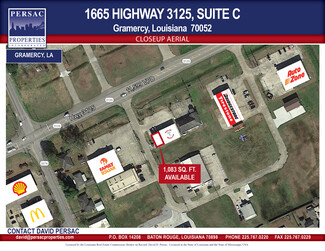 Plus de détails pour 1665 Highway 3125, Gramercy, LA - Bureau/Local commercial, Local commercial à louer