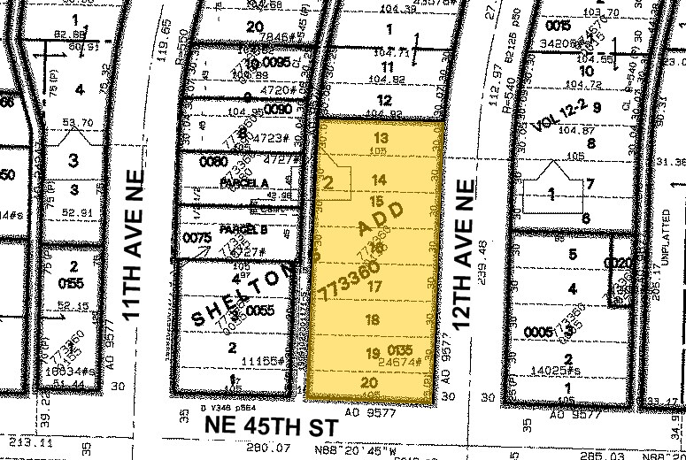 4501 12th Ave NE, Seattle, WA à louer - Plan cadastral - Image 2 de 7