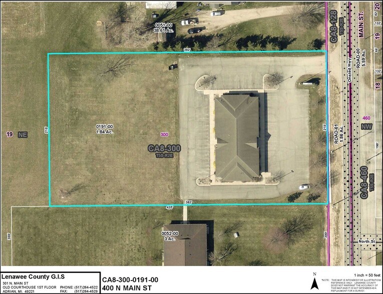 400 N Main St, Onsted, MI à vendre - Aérien - Image 2 de 4