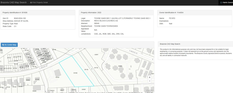 650 E Adoue St, Alvin, TX for sale - Plat Map - Image 2 of 24