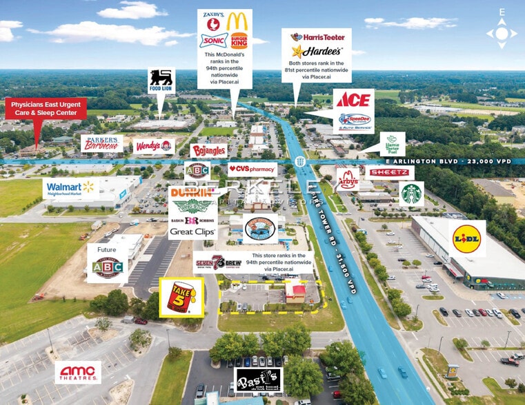 1801 East Fire Tower Road, Greenville, NC for sale - Building Photo - Image 3 of 7