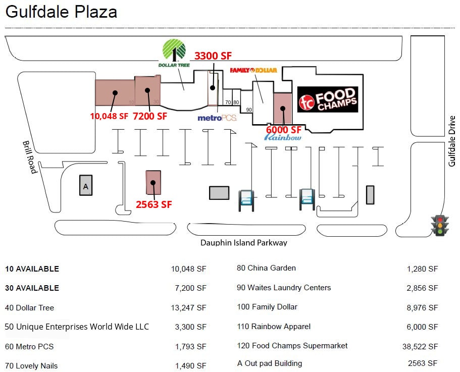 3000 Dauphin Island Pky, Mobile, AL for lease Site Plan- Image 1 of 1