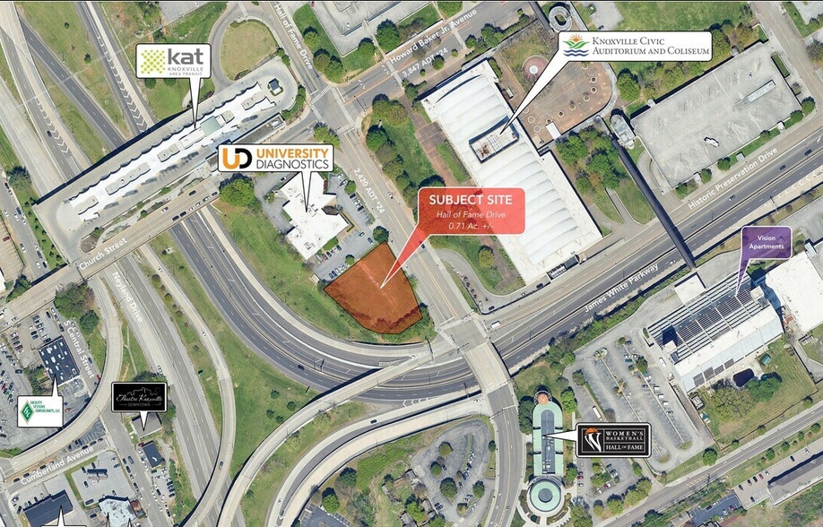 601 Hall of Fame Dr, Knoxville, TN for sale - Building Photo - Image 2 of 4