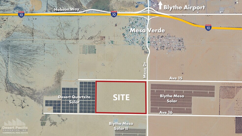 Mesa Dr & 15th ave, Blythe, CA à vendre - Aérien - Image 2 de 3