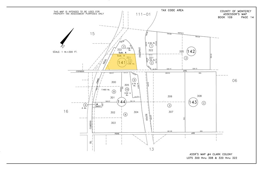 802 El Camino Real, Greenfield, CA à louer - Plan cadastral - Image 2 de 2