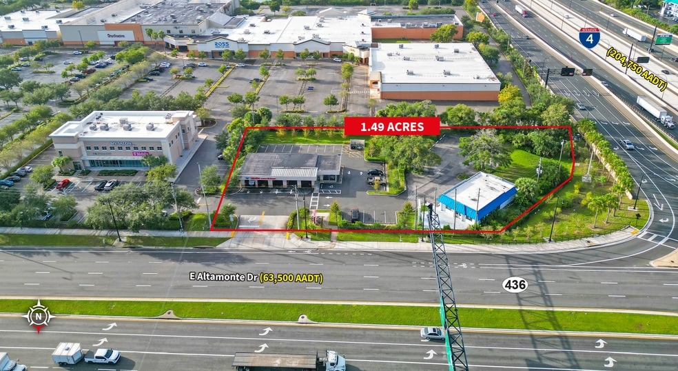 102 East Altamonte Drive, Altamonte Springs, FL for lease - Aerial - Image 2 of 2