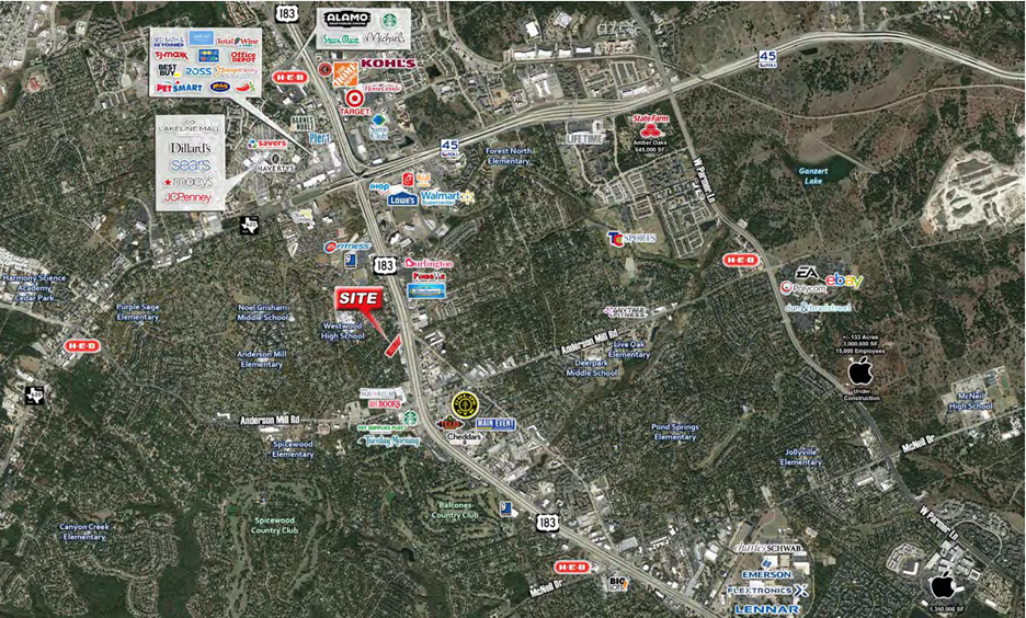 13642 N Highway 183, Austin, TX for lease - Aerial - Image 2 of 2