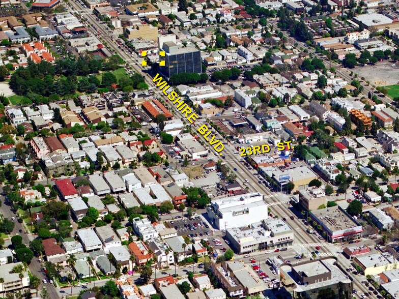 2452-2458 Wilshire Blvd, Santa Monica, CA à louer - Aérien - Image 2 de 3